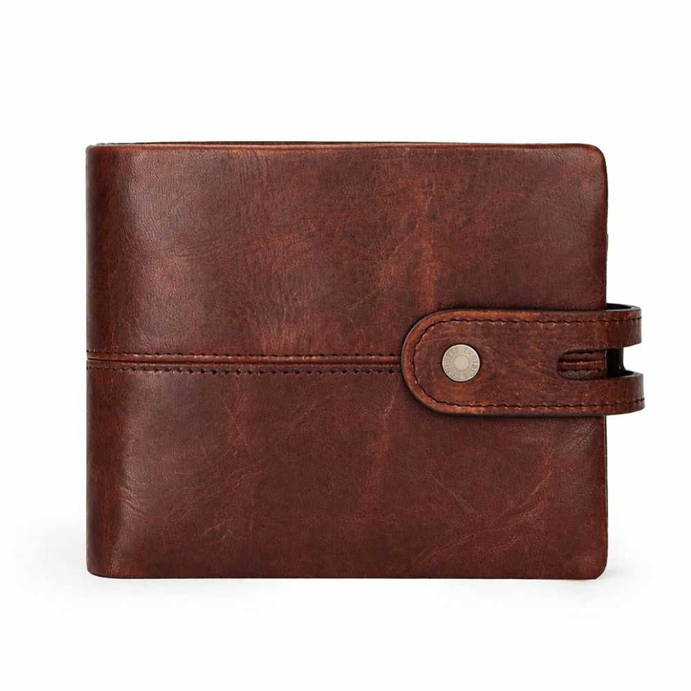 Casual Crazy Horse Leather Wallet for Men detail photo 3