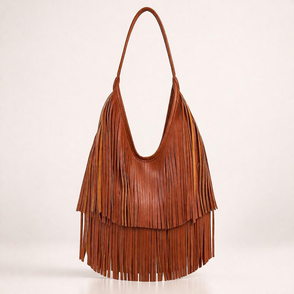 Fashionable PU Leather Hobo Bag – Casual detail photo 2