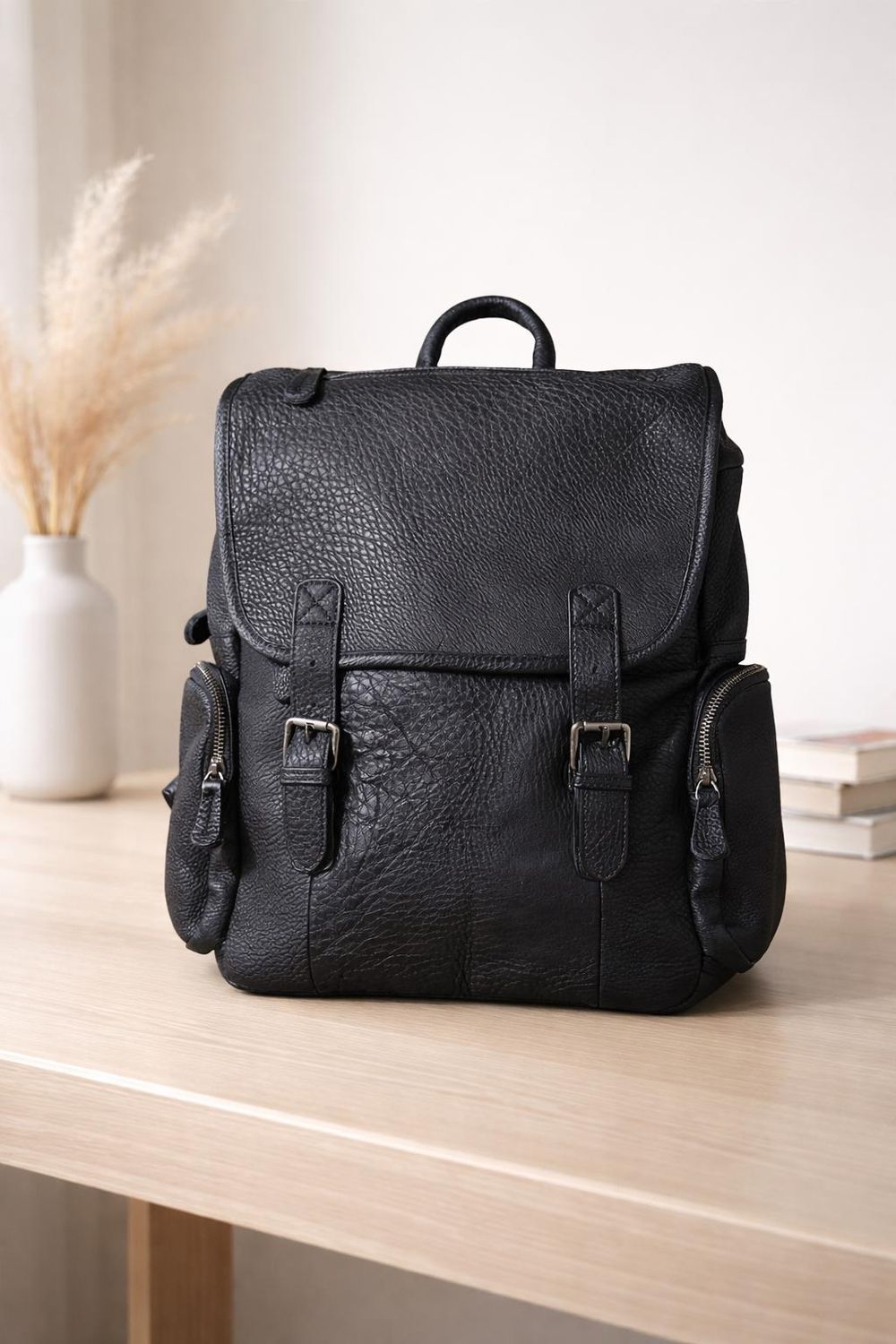 First Layer Leather Men Backpack - Backpack from Tin Bucket Mercantile