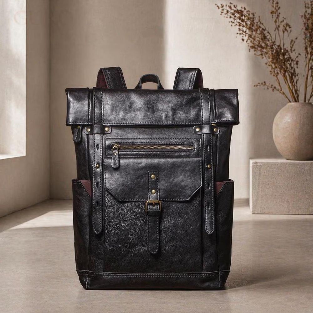 Genuine Leather Backpack - Backpack from Tin Bucket Mercantile