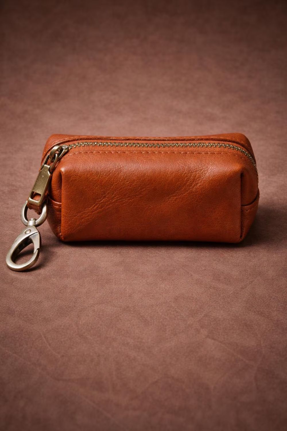 Genuine Leather Car Key Case – Vintage detail photo 2