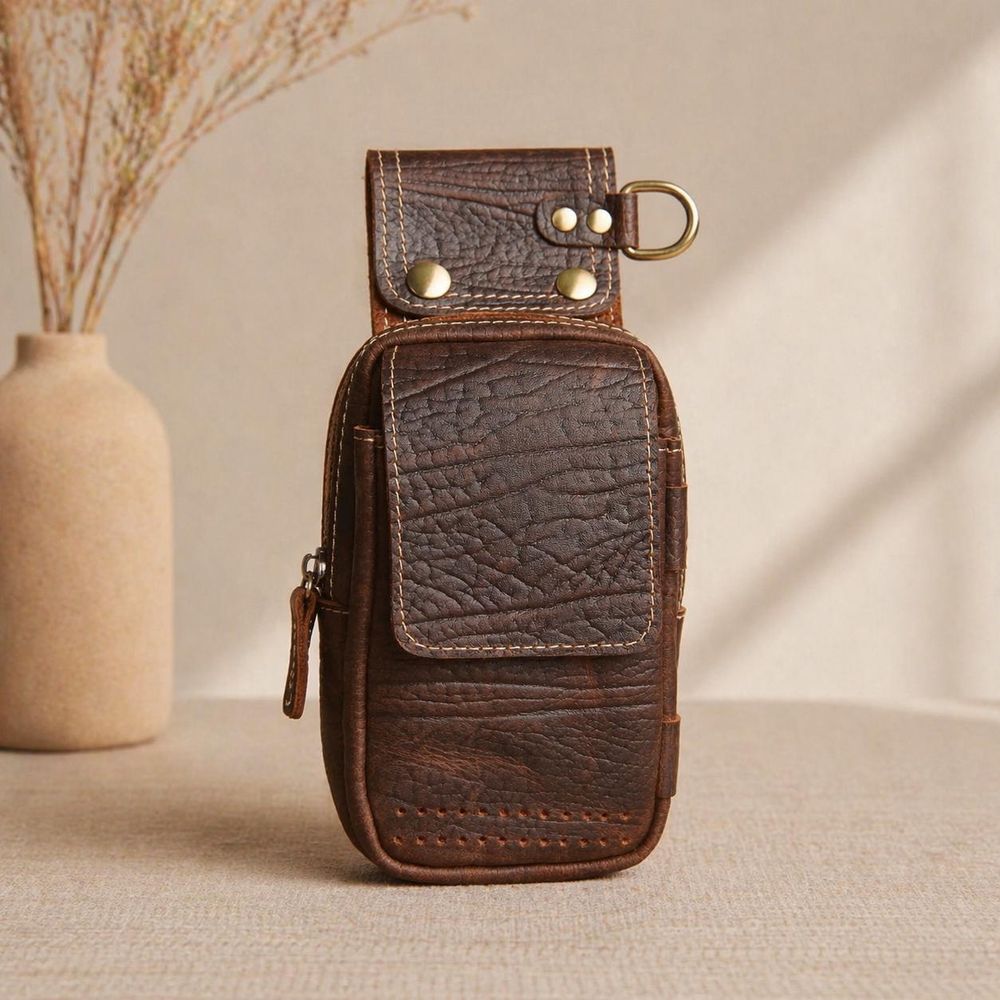 Genuine Leather Men’s Waist Bag - Waist Bag from Tin Bucket Mercantile
