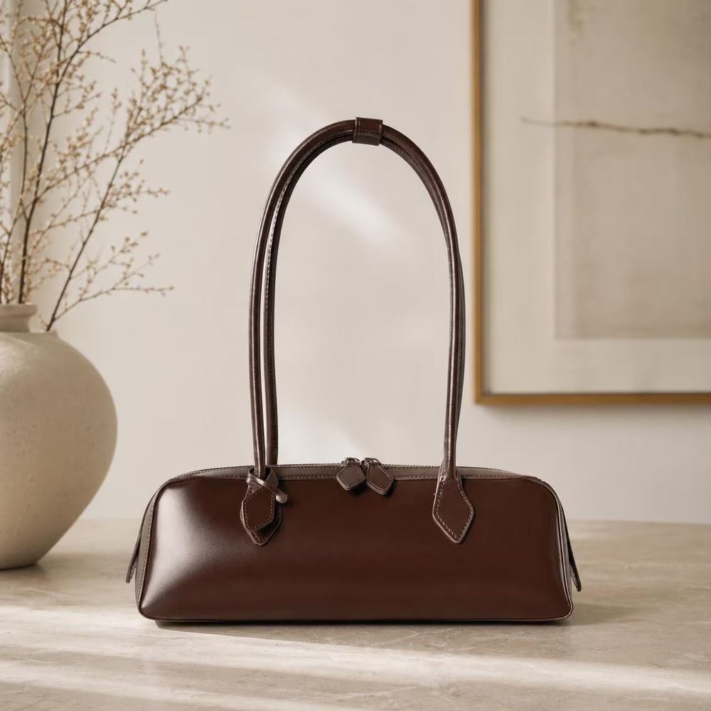 Genuine Leather Shoulder Bag detail photo 2