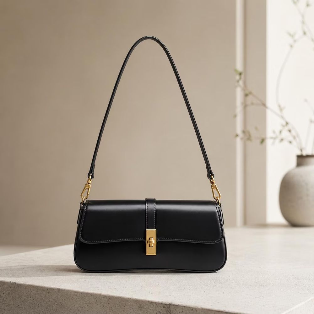 Genuine Leather Shoulder Bag, Elegant Everyday detail photo 2