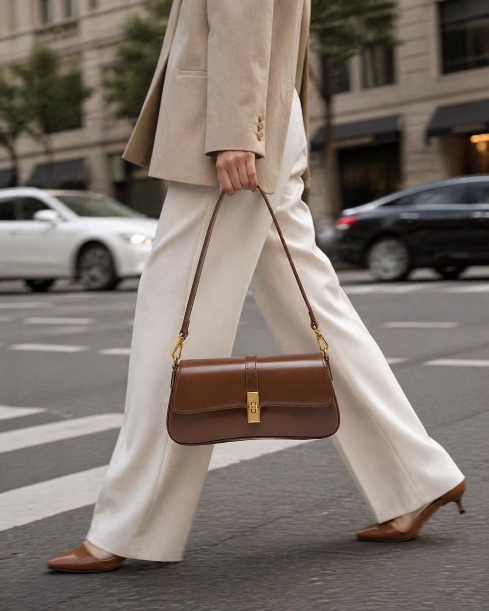Genuine Leather Shoulder Bag, Elegant Everyday detail photo 4