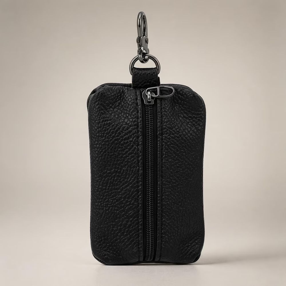Leather Key Wallet – Short Key Holder detail photo 2