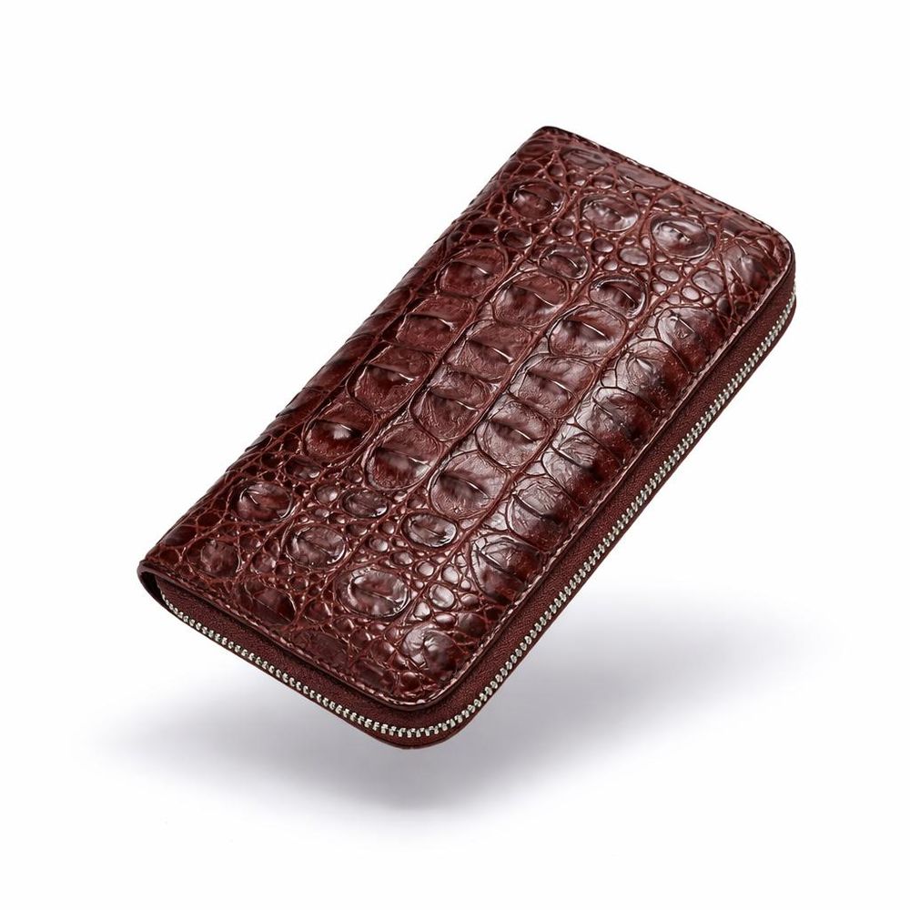 Men's Alligator Wallet Crocodile Genuine Leather Long detail photo 2