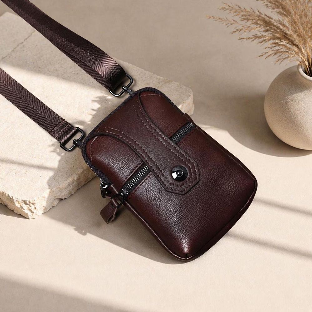 Men's Cowhide Leather Waist Bag - Waist Bag from Tin Bucket Mercantile