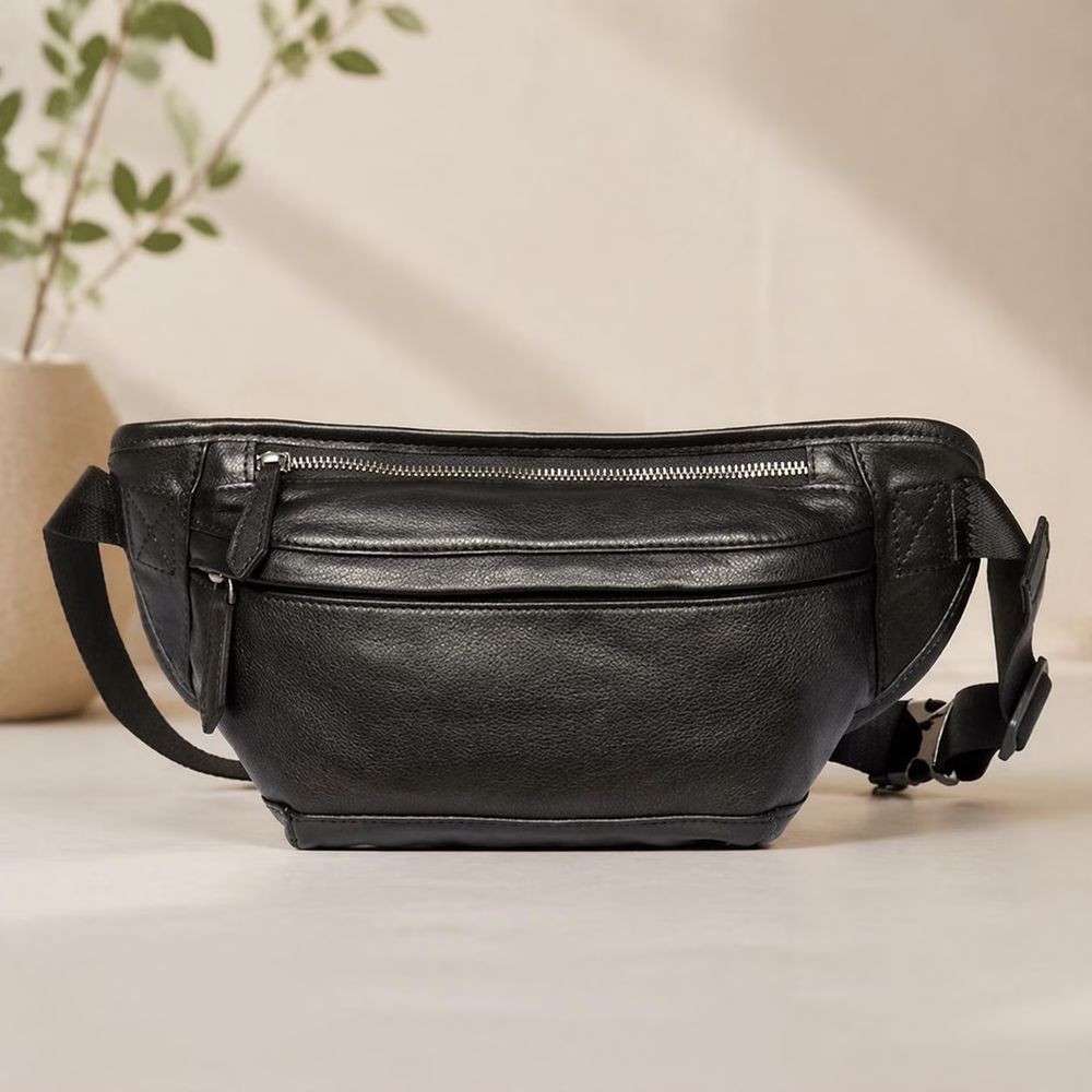 Men's Genuine Leather Waist Bag - Waist Bag from Tin Bucket Mercantile