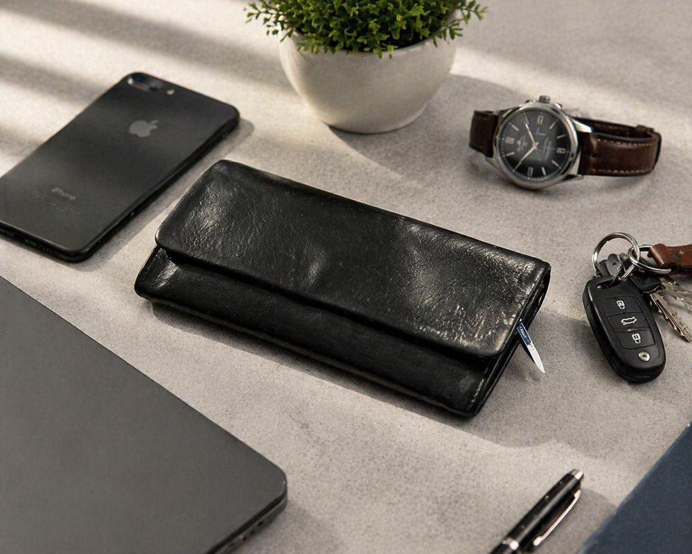 Men's Long Wallet – Genuine Leather detail photo 4