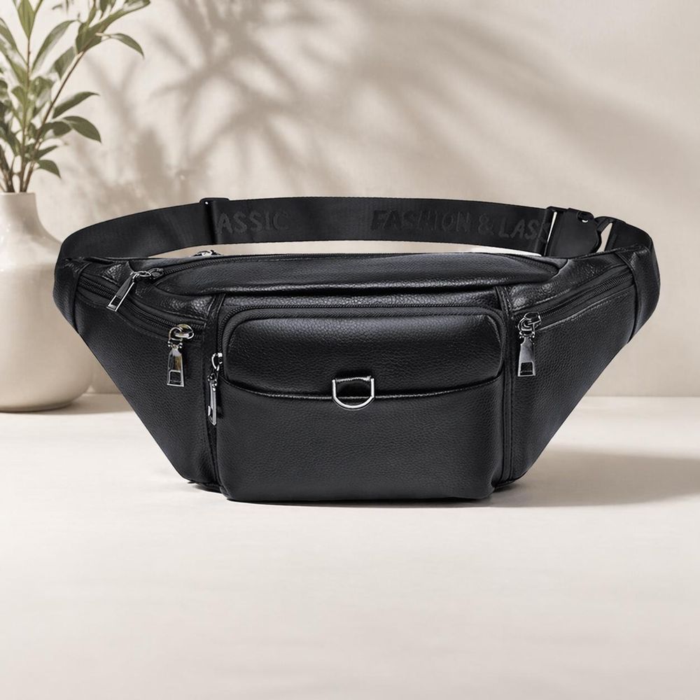 Men's Retro PU Leather Waist Bag - Waist Bag from Tin Bucket Mercantile