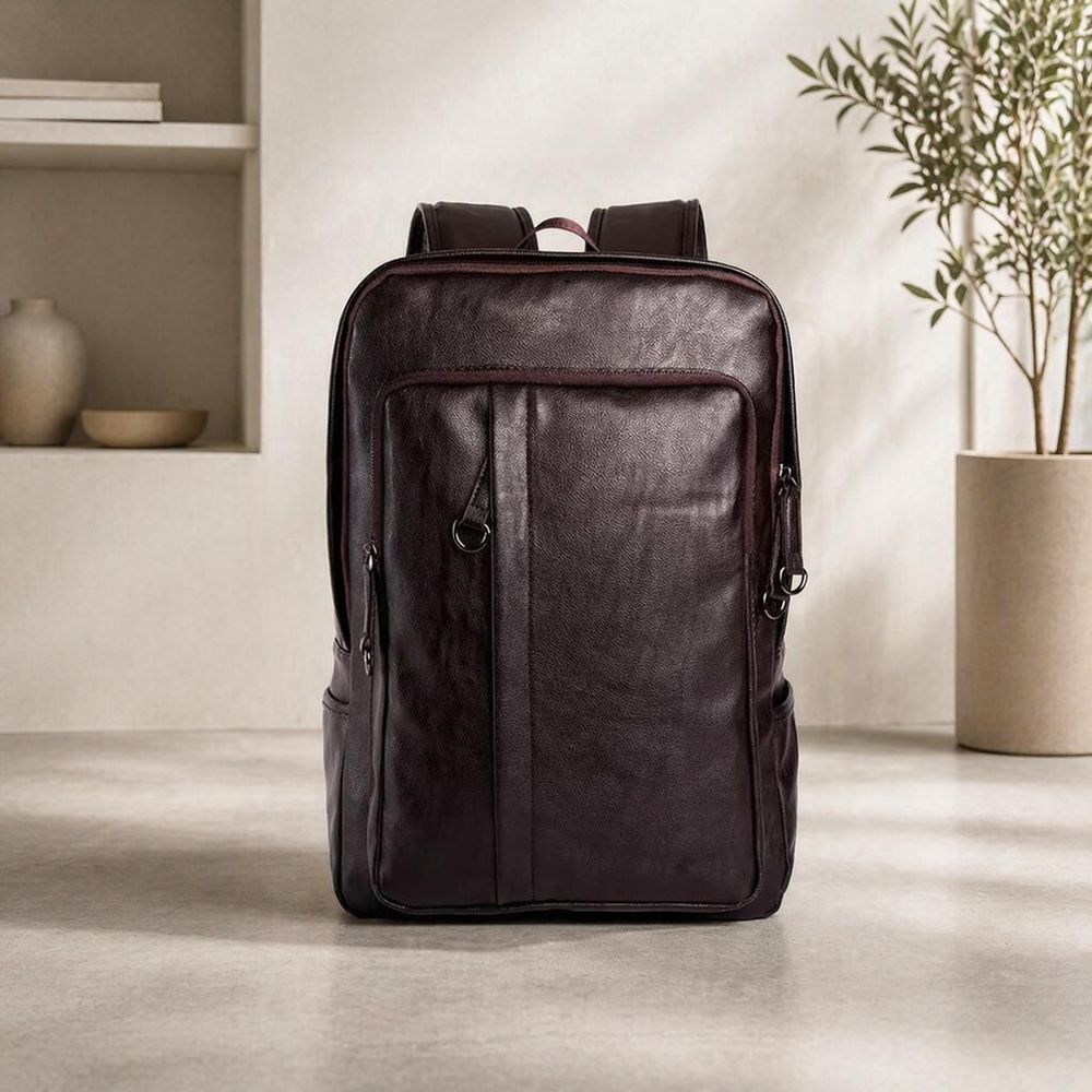Men’s Genuine Leather Backpack - Backpack from Tin Bucket Mercantile