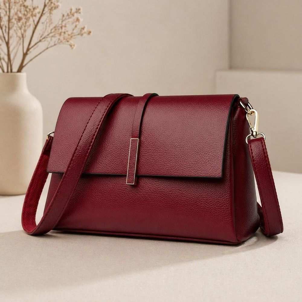 PU Leather Luxury Shoulder Crossbody Bag detail photo 3