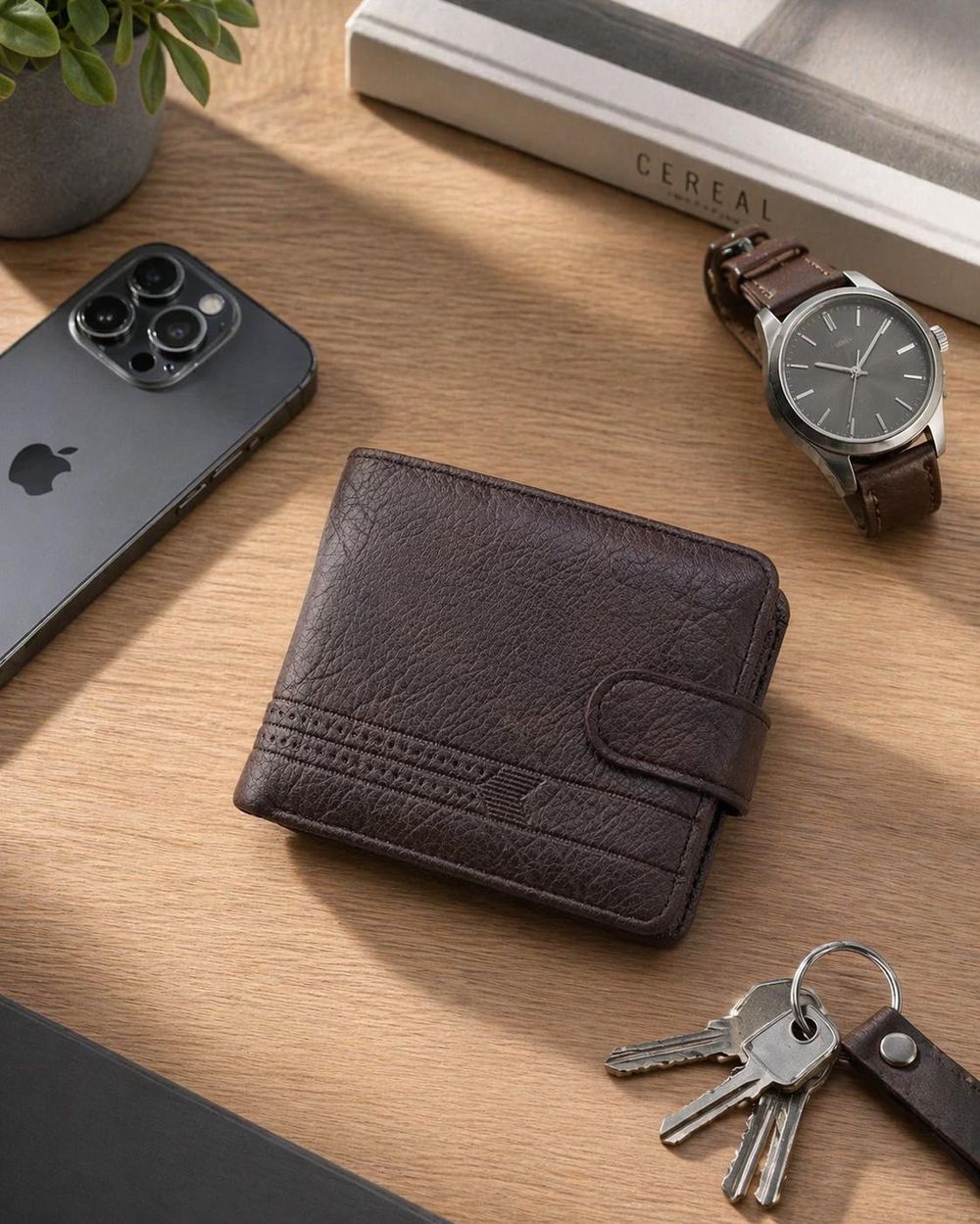 PU Leather Men's Wallet – Slim Design detail photo 4