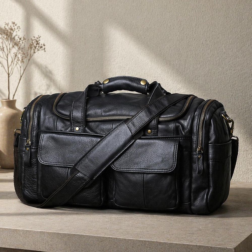 Retro Men's Genuine Leather Crossbody Bag – detail photo 2