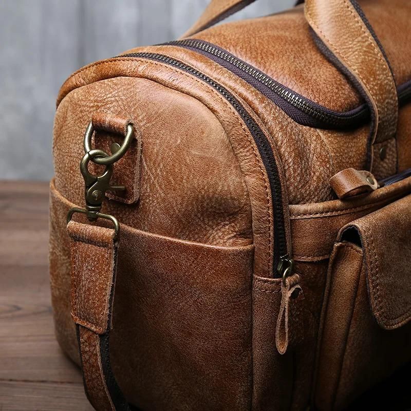 Retro Men's Genuine Leather Crossbody Bag – detail photo 3