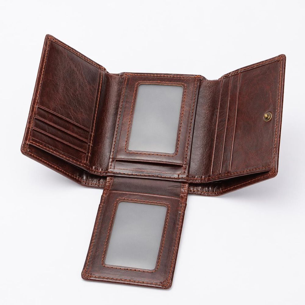 RFID Blocking Men's Wallet – Genuine Leather detail photo 3