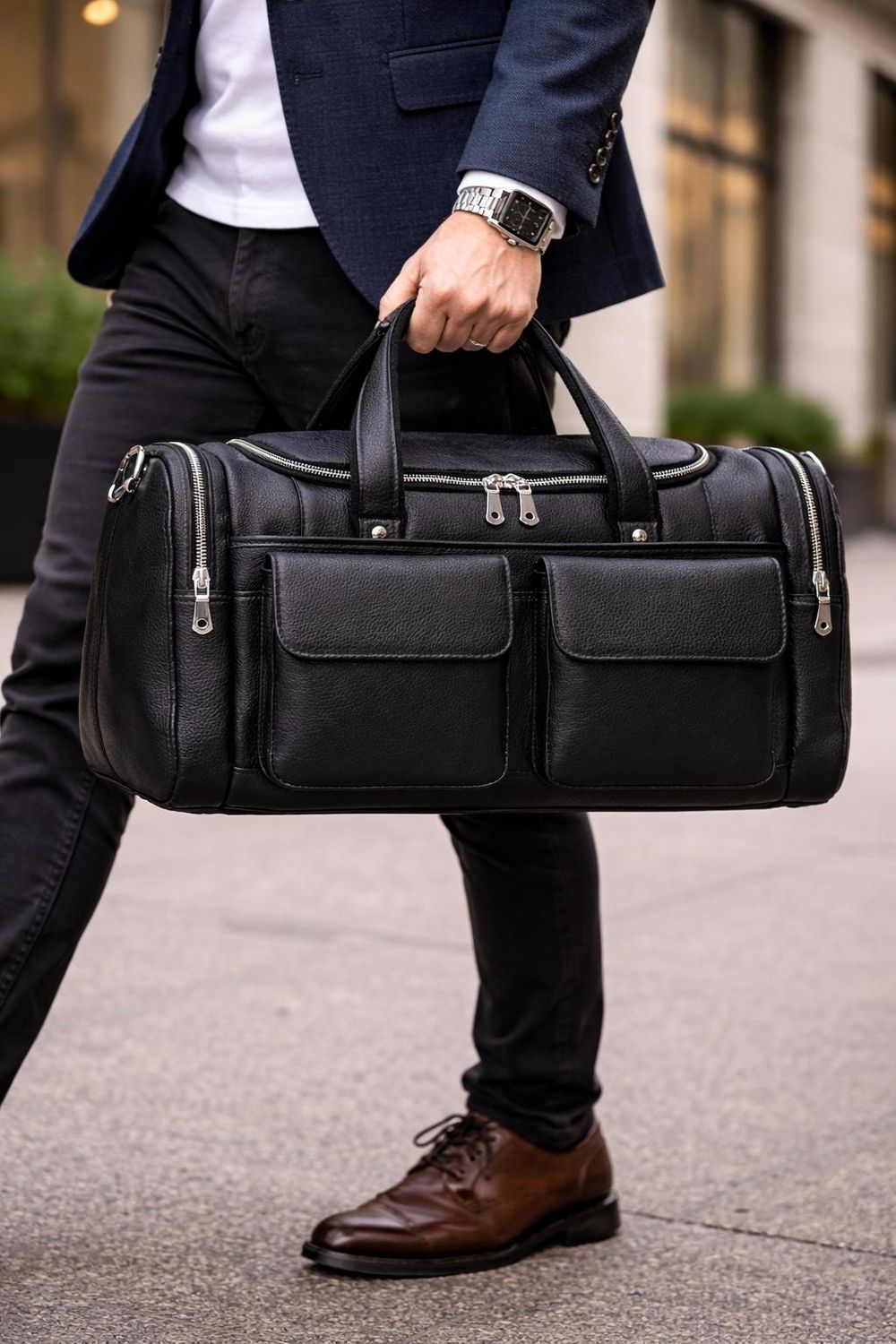 Soft Cowhide Leather Travel Duffel Bag – - Travel Bag from Tin Bucket Mercantile