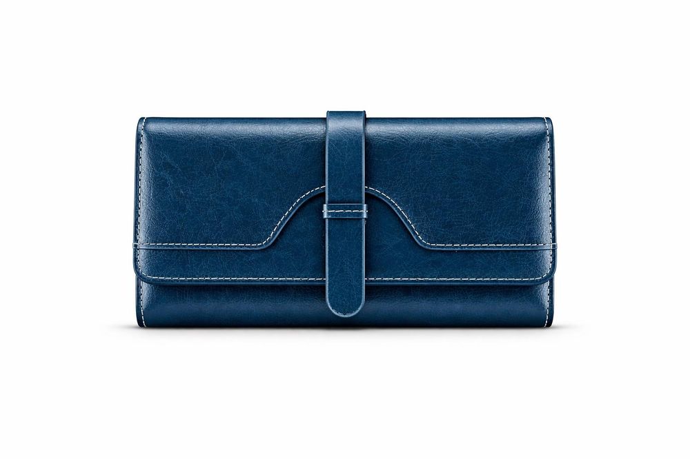 Stylish Oil Wax Leather Wallet for Women detail photo 4