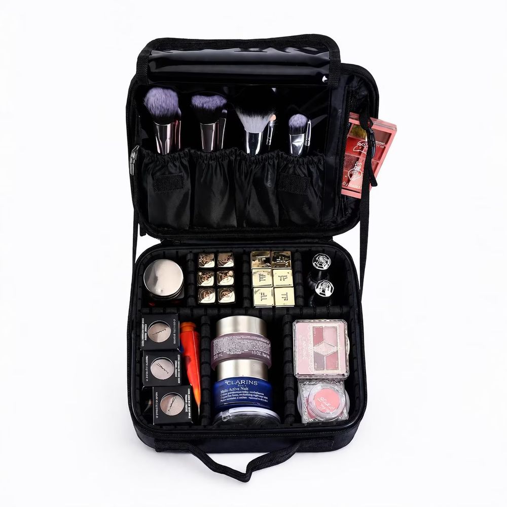Train Case Makeup Bag - Portable Cosmetic - Cosmetic Bag from Tin Bucket Mercantile