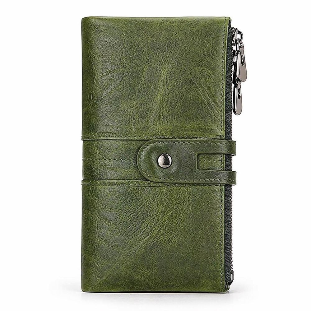 Women's Genuine Leather Long Clutch Wallet – detail photo 3