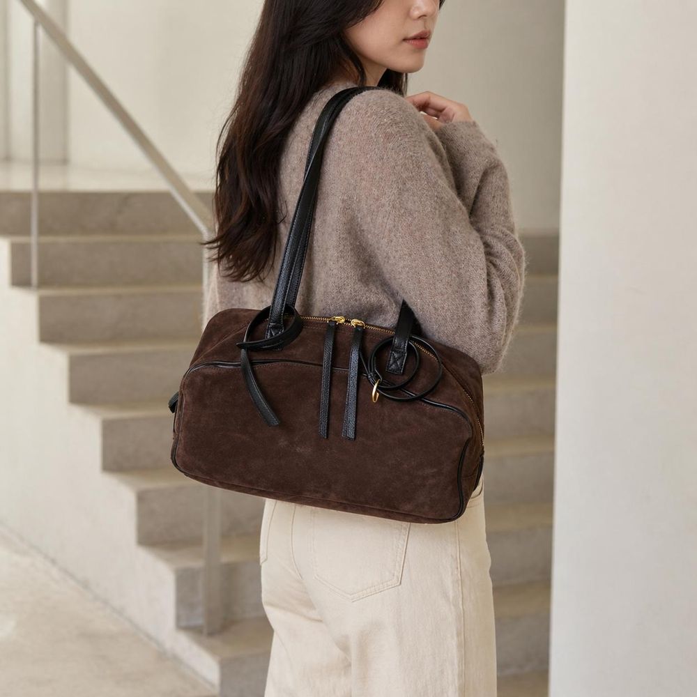 Women’s Genuine Cow Leather Tote Bag detail photo 2