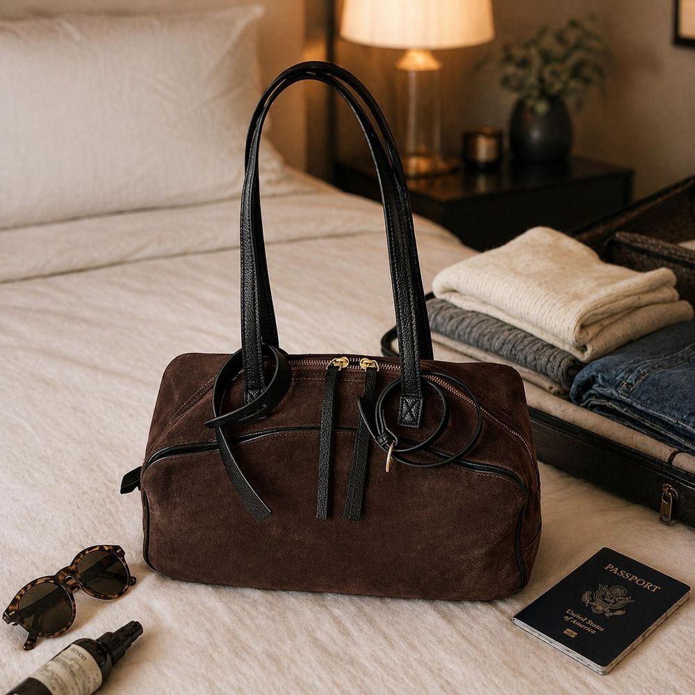 Women’s Genuine Cow Leather Tote Bag detail photo 4