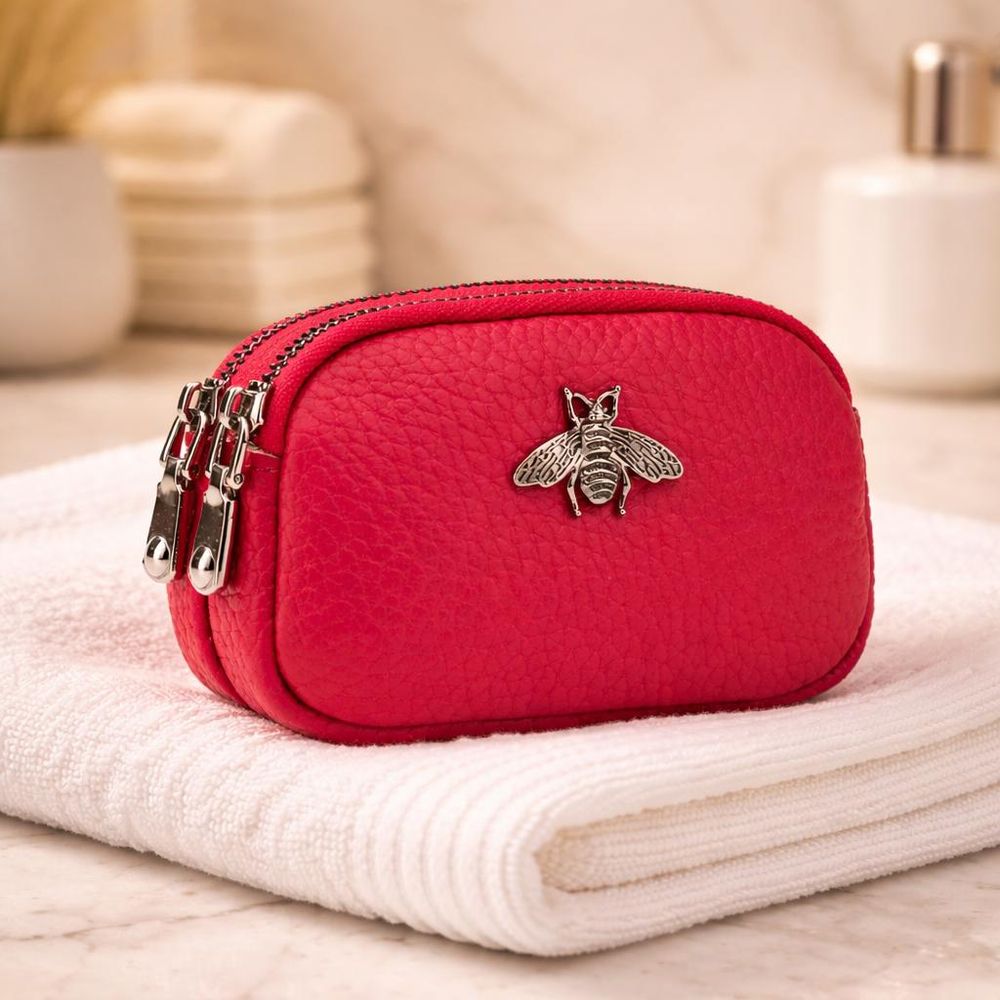 Women’s Genuine Leather Coin Purse - Double detail photo 4